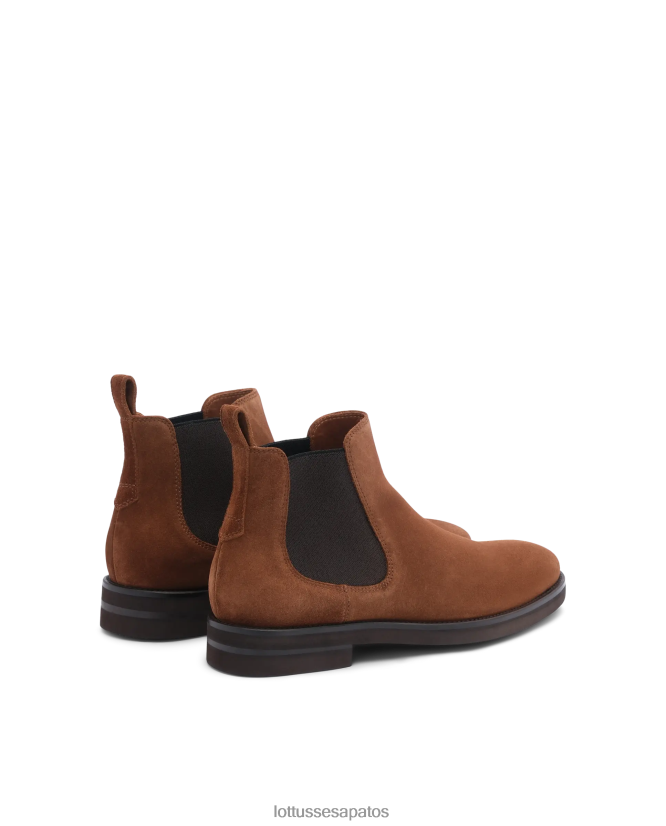 Lottusse homens botas de camurça de bezerro holborn 8TX8R4147 calçados marrom